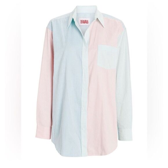 Solid & Striped Oxford tunic mixed stripe XS - Picture 1 of 9